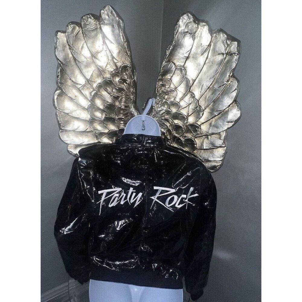 Rare LMFAO Sorry For Party Rockin Patent jacket Grunge, Rock, Metal,small